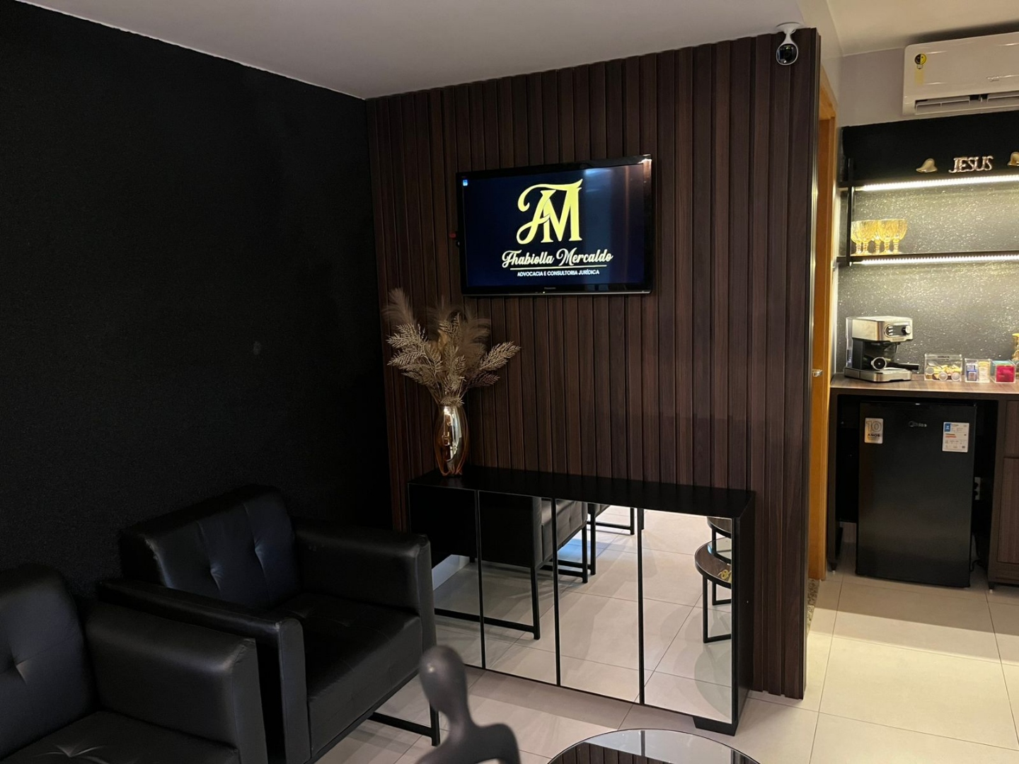 Área de espera do escritório